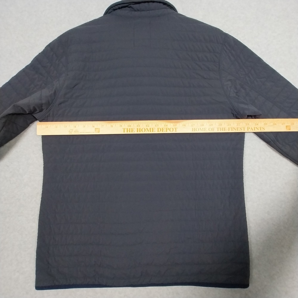 Relwen Windzip Mens Medium Blue Popover Insulated Jacket Snap Quilted Pullover - Picture 9 of 13